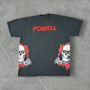 Vintage Powell Peralta Bones Skeleton Size XL Skater Single Stitch Reprint Shirt